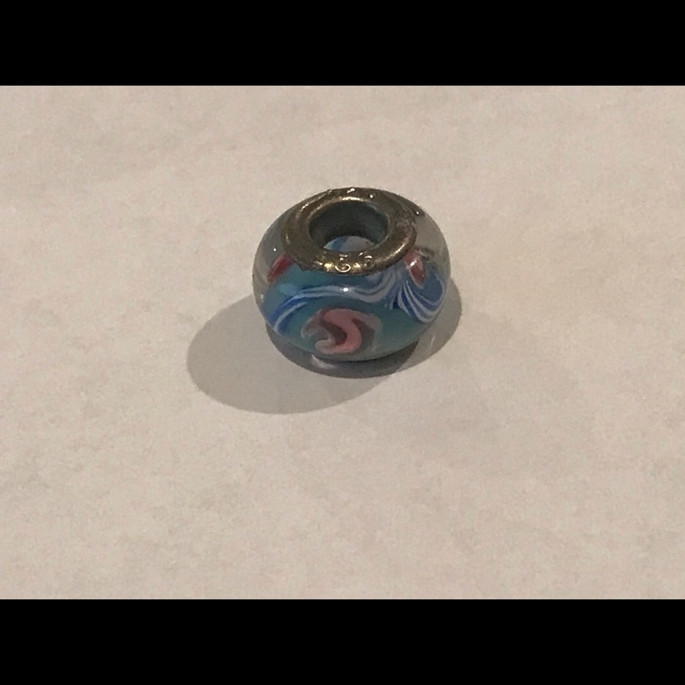 New 925 Stamped Glass Charm Bead Like Pandora